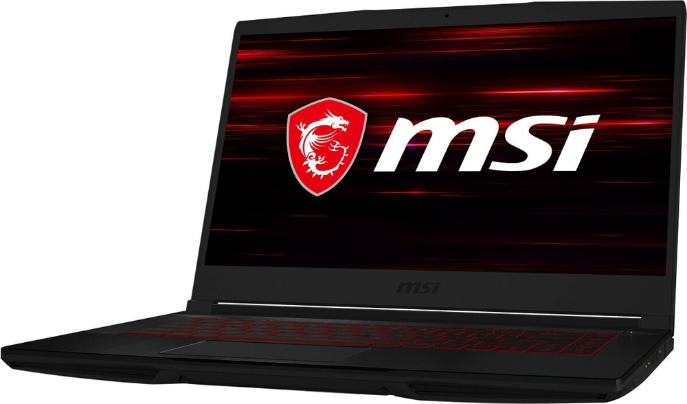 Ноутбук MSI GF63 Thin 10UD-419XRU (9S7-16R512-419) 15.6";(1920x1080)IPS/ i5-10500H(2.5ГГц)/ 8Гб/ 512Gb SSD/ GeForce RTX 3050 Ti 4Гб/ нет DVD/ Без ОС/ Черный