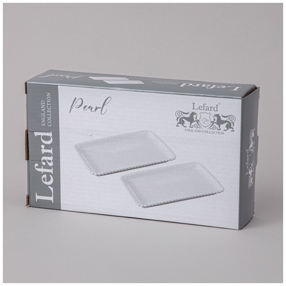 НАБОР БЛЮД LEFARD "PEARL" ПРЯМОУГ. 2 ШТ. 20*12*2 СМ