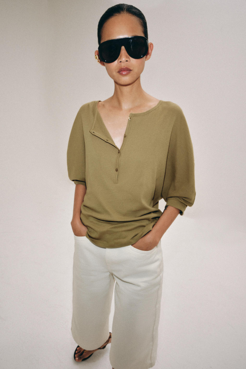 ДЖИНСОВЫЕ ШОРТЫ БЕРМУДЫ СО СРЕДНЕЙ ПОСАДКОЙ — ZW COLLECTION — ZARA