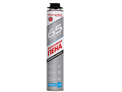 Пена монтажная REALIST PRO Silver 65 зима (12шт/уп.)