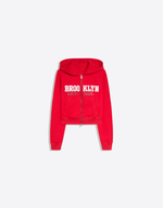 Женское худи на молнии с нашивкой - BERSHKA