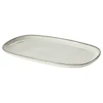 Тарелка декоративная IKEA GLADELIG (ГЛАДЕЛИГ), Серый, 31x19 см
