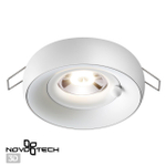 370797 SPOT NT21 597 белый/белый Светильник встраиваемый влагозащищенный IP44 GU10 50W 220V WATER