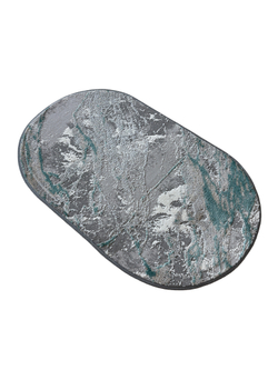 Ковер AFINA 9012A GREY / GREEN Овал