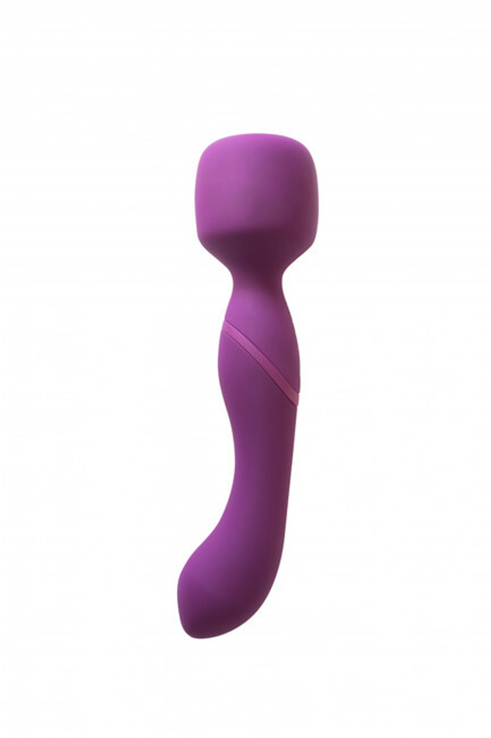 Нагревающийся двусторонний вибромассажер Heating Wand Purple (Цвет: фиолетовый)