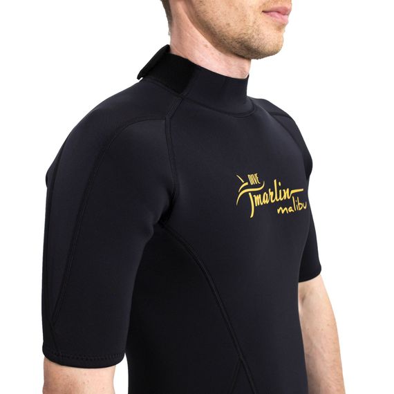 Гидрокостюм Marlin Malibu Ultra Shorty Man 2,5 мм черно-золотой