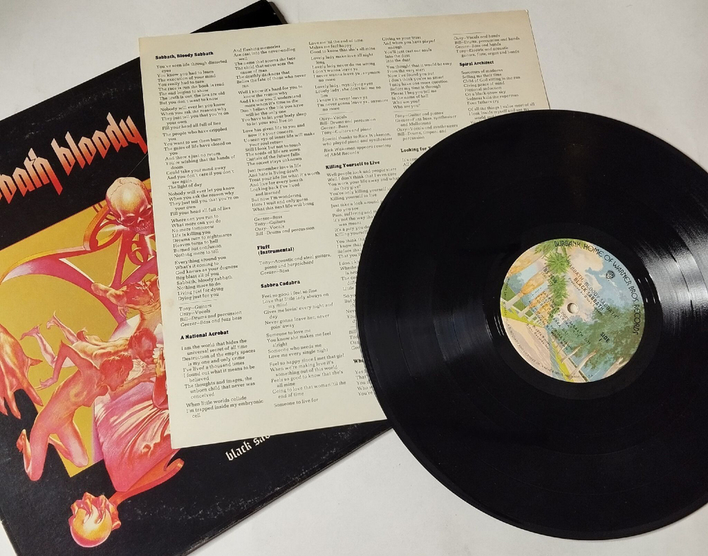 Винтажная виниловая пластинка LP Black Sabbath Bloody (USA 1974)