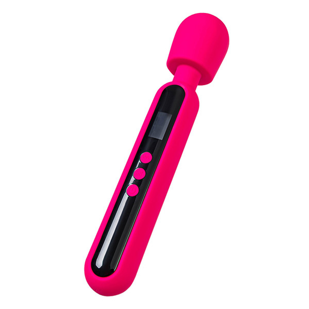 Ярко-розовый wand-вибратор 23,5см ToyFa eroTEQ Mashr 593004