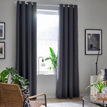 Комплект штор IKEA HILLEBORG (ХИЛЛЕБОРГ), Серый, 145x250 см, 2 шт