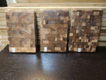 Торцевая разделочная доска 30x20x3 см. карагач (вяз), орт. 069-1 уцененная