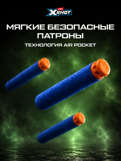 Миниган Игрушечный. Бластер с мягкими пулями. XSHOT Insanity. 36823