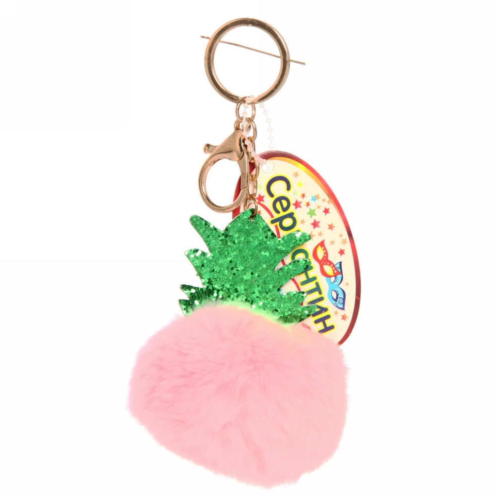 Брелок с карабином «Pom pom- Ёлочка», микс 6 цветов, 12см