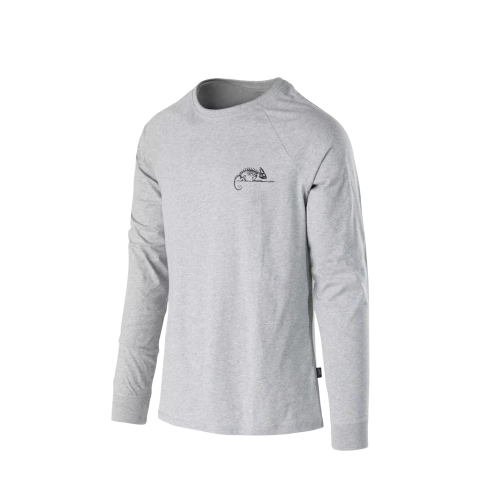 Лонгслив Helikon-Tex T-shirt Long Sleeve (Helikon-Tex Logo) Mid Grey Melange