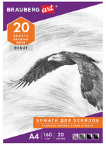 Папка для рисования А4 20л. "Орел" 160 г/м2 (BRAUBERG)