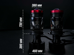 Светодиодные лампы H4, мини линзы H4, LED лампы H4, белые 5500k, 10800Lm, LED линзы, 2 шт