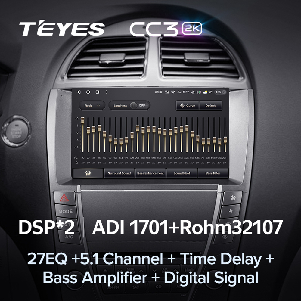 Teyes CC3 2K 9"для Lexus ES 350 5 2006-2012