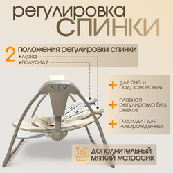 Детские электрокачели BubaGO Mastela