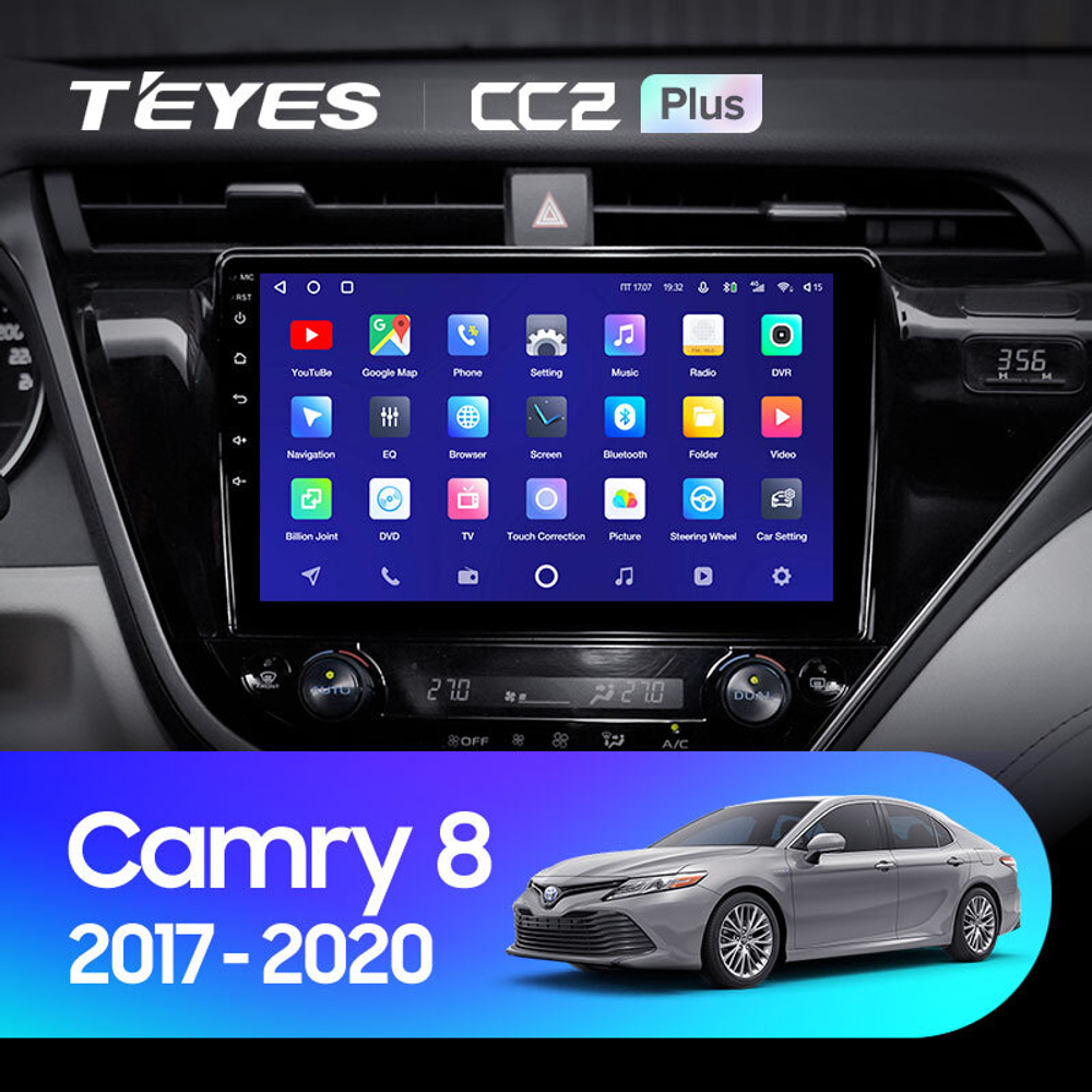 Teyes CC2 Plus 10,2" для Toyota Camry 8 2017-2020