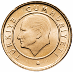 1 куруш. Турция. 2015 год. UNC