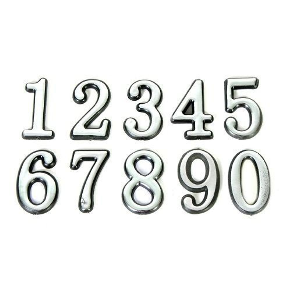 Цифра дверная APECS DN-01-6-Z CR хром