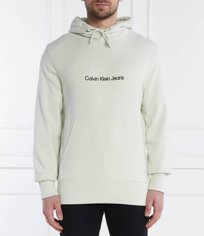 Худи SQUARE FREQUENCY LOGO CALVIN KLEIN JEANS - фисташковый(J30J325353)