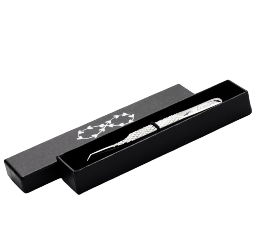 Пинцет L-45 Diamond Silver Be Happy