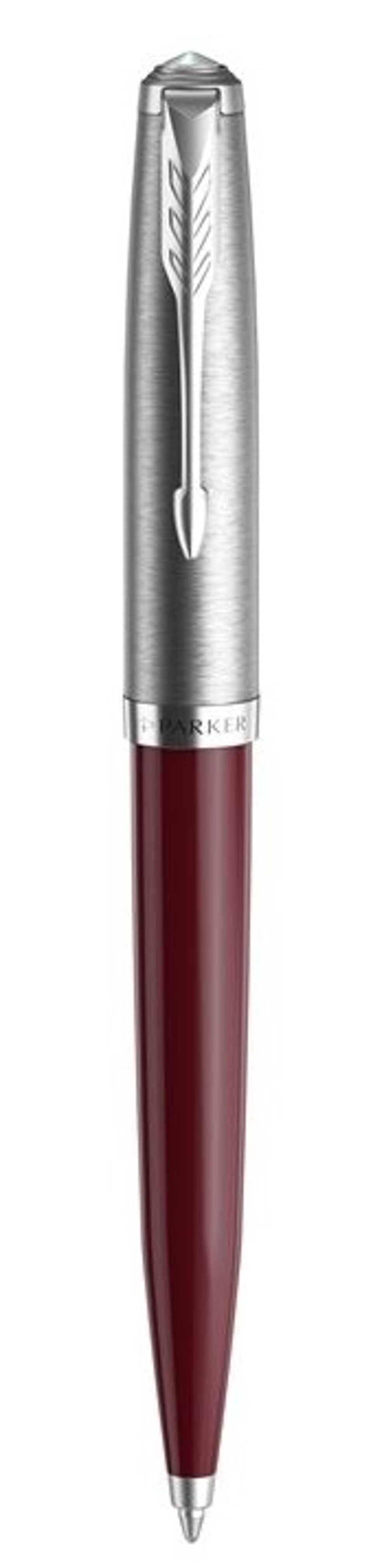 Шариковая ручка Parker 51 CORE BURGUNDY CT, стержень: M, цвет чернил: black, в подарочной упаковке.