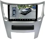 Магнитола для Subaru Legacy 5, Outback 4 2009-2014 (правый руль) - Teyes CC3-2K-360 монитор 9.5" 2K QLED на Android 10, Быстрая, CarPlay, 4G SIM-слот, 4 камеры в комплекте