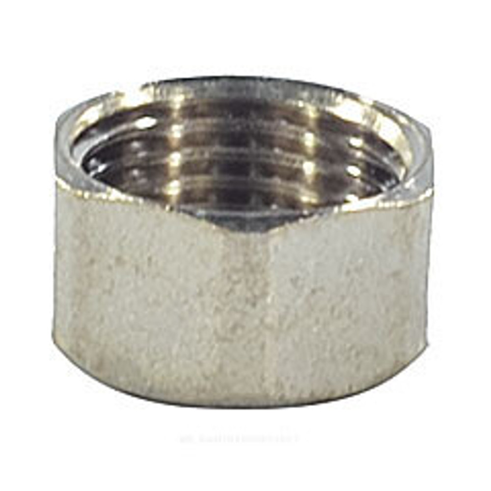 Заглушка латунь никель Ду 15 (1/2") ВР SantechSystems