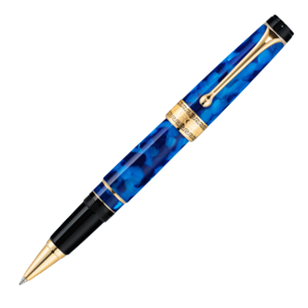Ручка-роллер Aurora Optima Auroloide Variegated Blue GT, в подарочной коробке