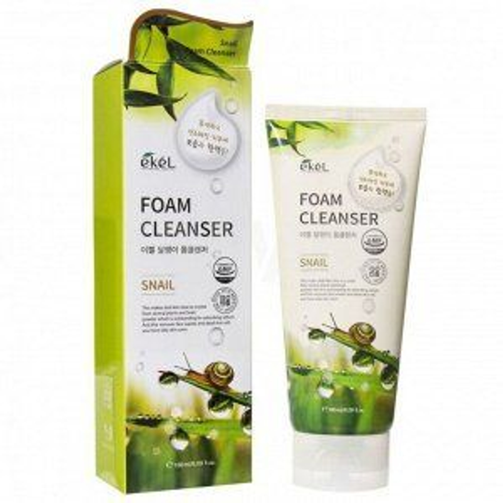EKEL Foam Cleanser Snail Пенка для умывания с муцином улитки, 180 мл