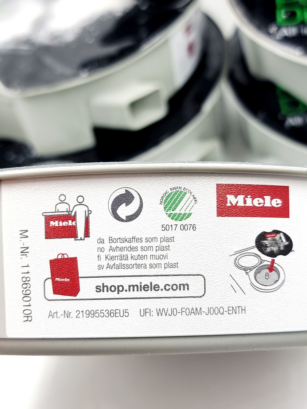 Диски-дозаторы (порошок для п/машин) Miele PowerDisk All-in-1 ECO, 6 шт. (Нидерланды)