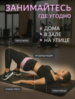 Резинки для фитнеса, тканевые, PREMIUM качества