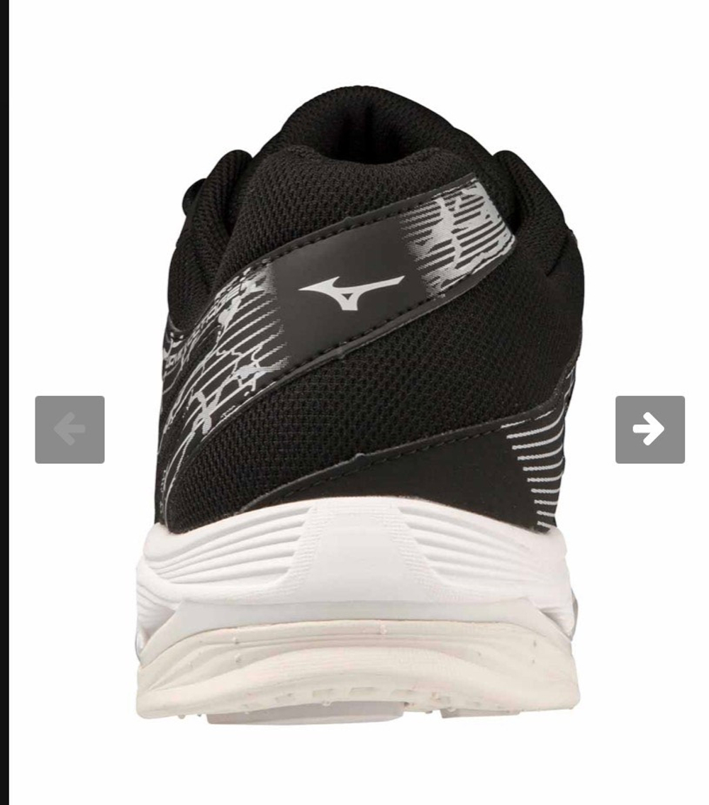 MIZUNO, WAVE VOLTAGE, INDOOR, BLACK/SILVER, MEN, US 6,5 /EUR 38,5 /UK 5,5 /СМ 24,5