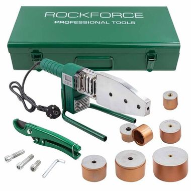 Аппарат для сварки полимерных труб (1000W, 6 насадок: 20, 25, 32, 40, 50, 63мм) RockForce RF-PW-1002