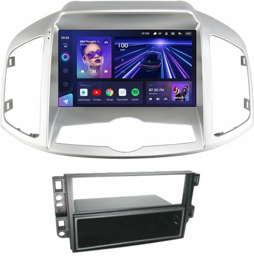Магнитола для Chevrolet Captiva 2011-2015 (перенос БК вниз) - Teyes CC3 монитор 9" QLED на Android 10, Быстрая, CarPlay, 4G SIM-слот