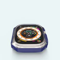 Чехол-бампер с синими вставками от Dux Ducis для часов Apple Watch Ultra 1 и 2, 49MM, Tamo Series Case
