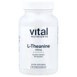 Vital Nutrients, L-теанин, 200 мг, 120 веганских капсул