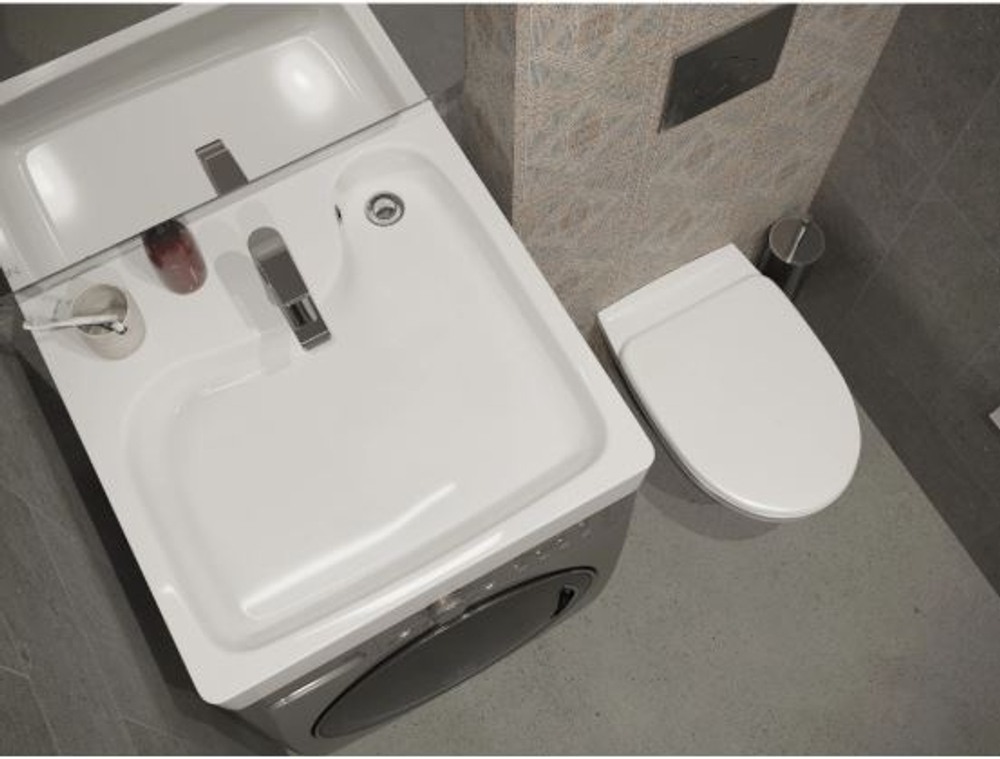 Раковина Santek Клио 60х61 с кронштейнами 1WH501780