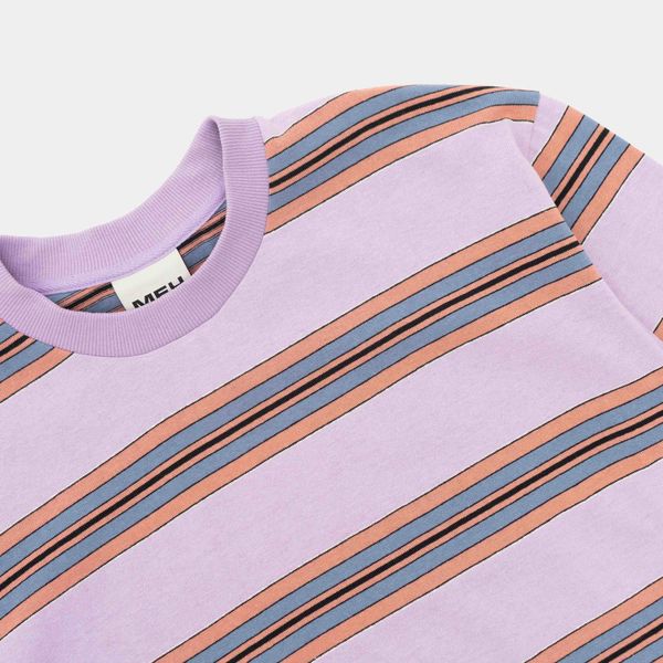 Лонгслив SS23 Stripes Lavander/Stone/Pumpkin - фото 2