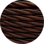 Провод витой ретро Коричневый глянец BIRONI B1-424-072 / 3х2,5