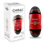 Двусторонний мастурбатор Happy Cup Pussy & Mouth Masturbator (Цвет: красный, телесный)
