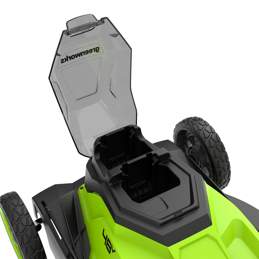 Газонокосилка аккумуляторная Greenworks GD24X2LM411 , 2х24V, 41 см, бесщеточная, c 2хАКБ 4Ач и двойное ЗУ (2520907UD)