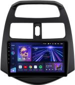 Магнитола для Chevrolet Spark M300 2009-2022, Ravon R2 (рамка матовая) - Teyes CC3 монитор 9" QLED на Android 10, Быстрая, CarPlay, 4G SIM-слот