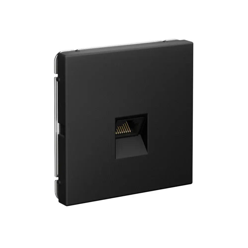 ARTGALLERY РОЗЕТКА компьютерная RJ45, кат. 6A, механизм, КАРБОН