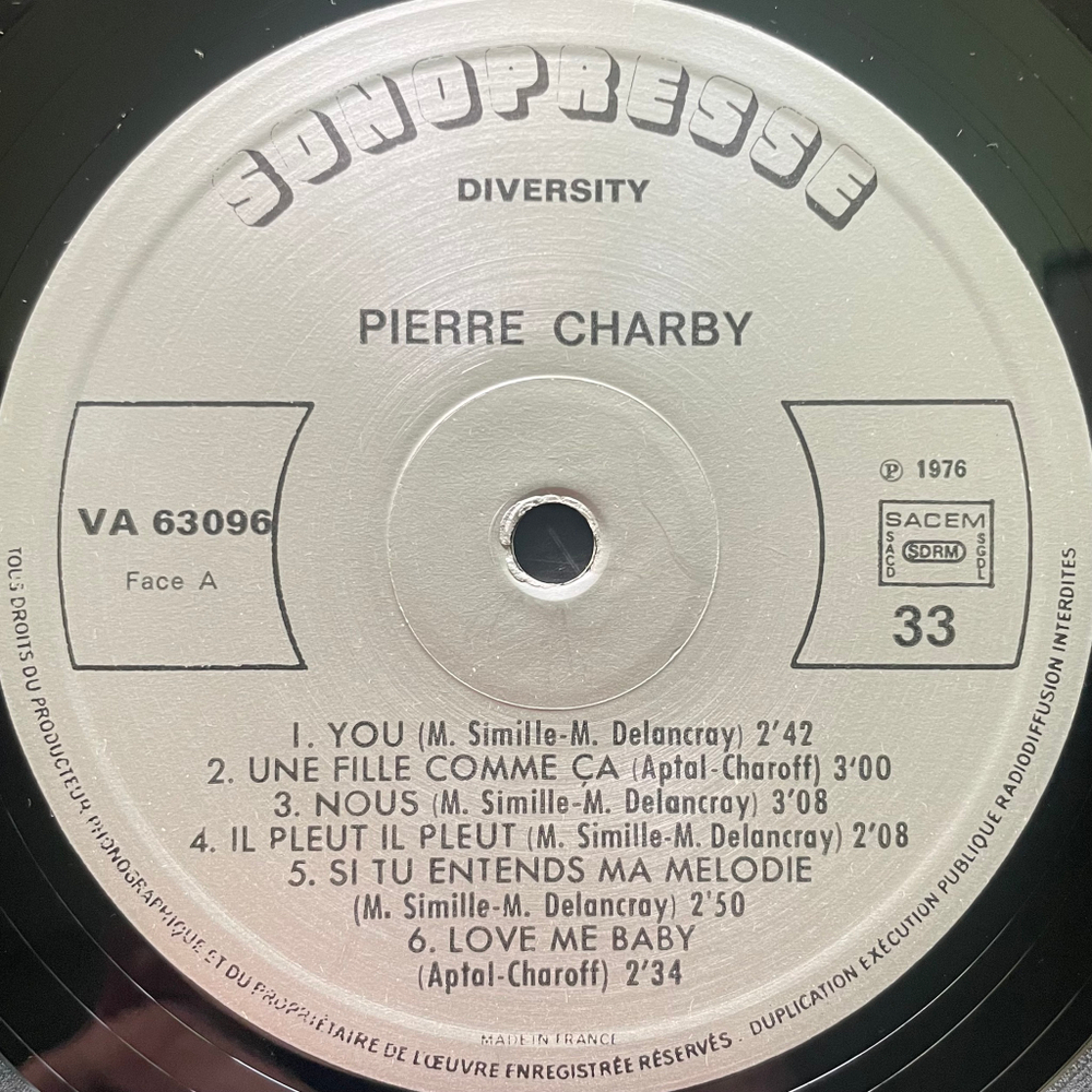 Pierre Charby ‎– You (Франция 1976г.)