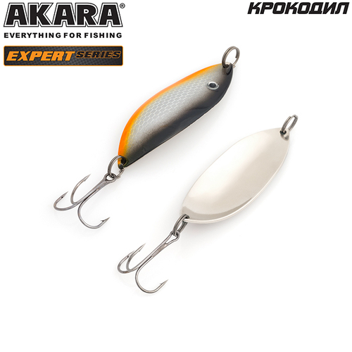 Блесна колебалка Akara Expert Крокодил 70 мм 15 гр. 2/SIL
