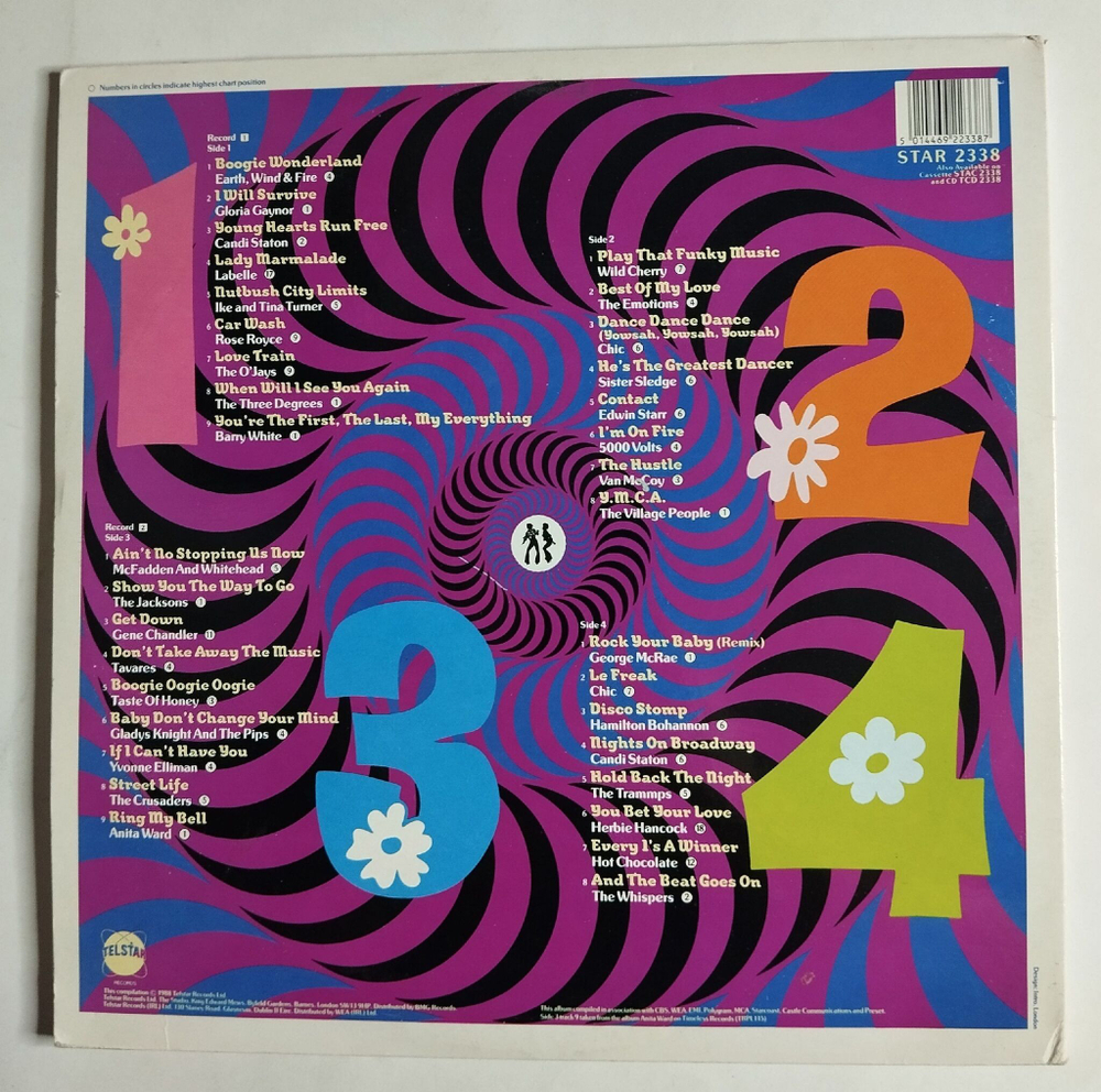 Винтажная виниловая пластинка LP Сборник And The Beat Goes On (UK 1988) Earth, Wind and Fire Boogie Wonderland