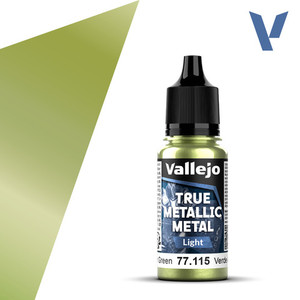 Vallejo True Metallic Metal - Amber Green (Light)