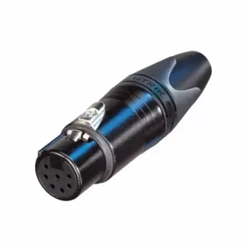 Neutrik NC7FXX-BAG кабельный разъем XLR female черненый корпус 7 контактов
